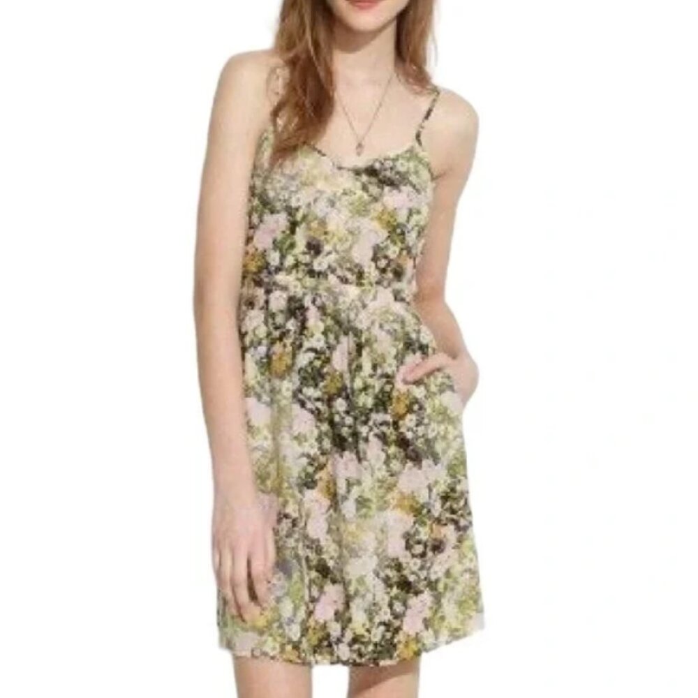 Madewell Sungarden floral silk mini slip dress 2